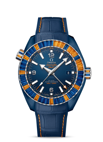 Omega Seamaster Planet Ocean 600M Co-Axial 45.5 Master Chronometer GMT Deep Blue Sapphire